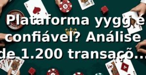 📊 Plataforma yygg é confiável? Análise de 1.200 transações (2026) com RTP e Pix
